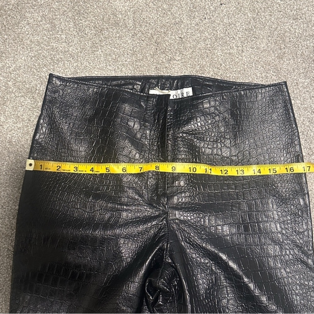 NWOT Victoire Paris Leather Snakeskin Pants size 10 - Picture 12 of 12